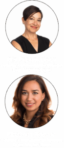 Mia Papanicolaou and Elizabeth Stephen