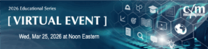 2026 Educational Series Virtual Event March 25, 2026 at Noon Eastern