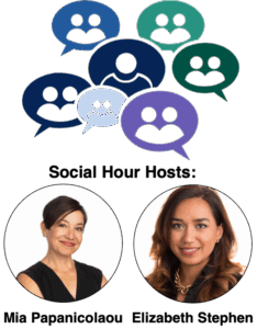 Social Hour Hosts, Mia Papanicolaou and Elizabeth Stephen