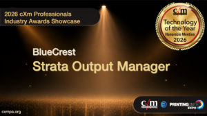 2026 cXm Professionals Industry Awards Showcase, Technology of the Year,Honorable Mention, BlueCrest Strata Output Manager